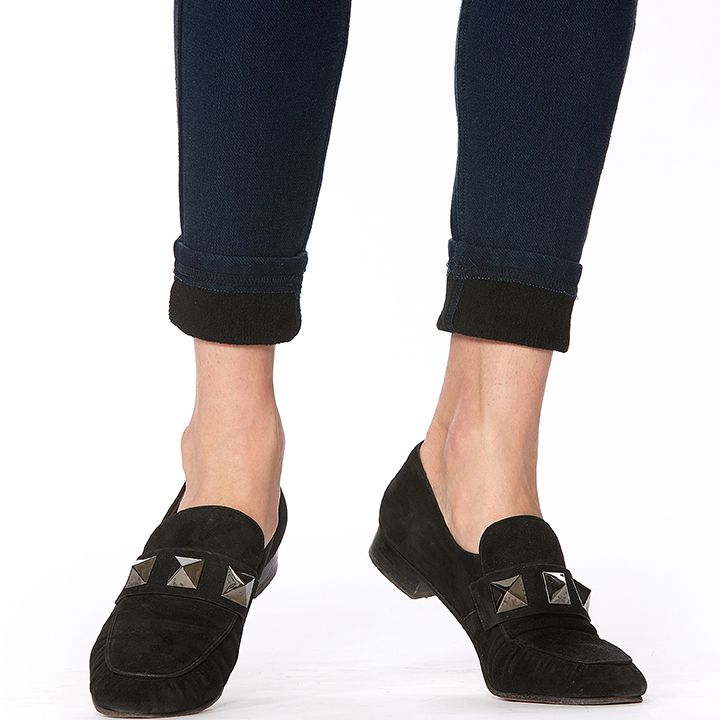 Hue fleece lined denim leggings black best sale